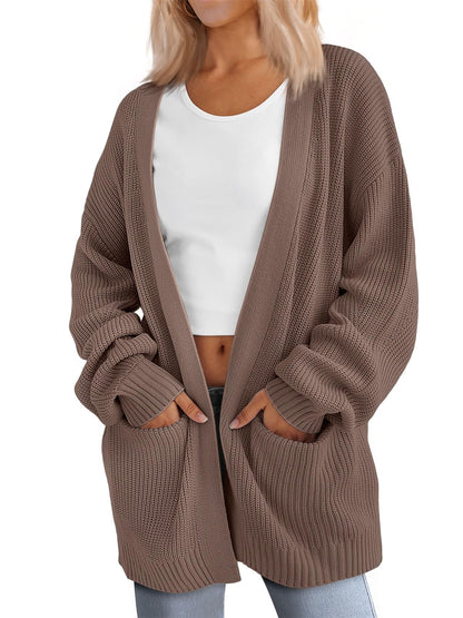 LILLUSORY Womens Cardigan Sweater Fall Fashion Outfits Clothes 2025 Teacher Work Office Old Money Long Oversized Winter Travel Cozy Chunky Knit Winter Essential Business Casual Clothing