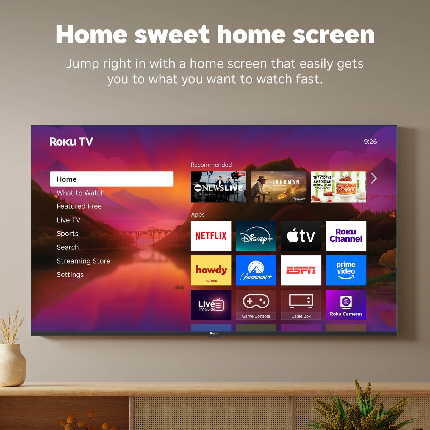 Roku Smart TV 2025 – 65-Inch Plus Series, Mini-LED TV – RokuTV with Enhanced Voice Remote – Flat Screen 4K QLED Television with Dolby Vision & Wi-Fi for Streaming Live Local News, Sports