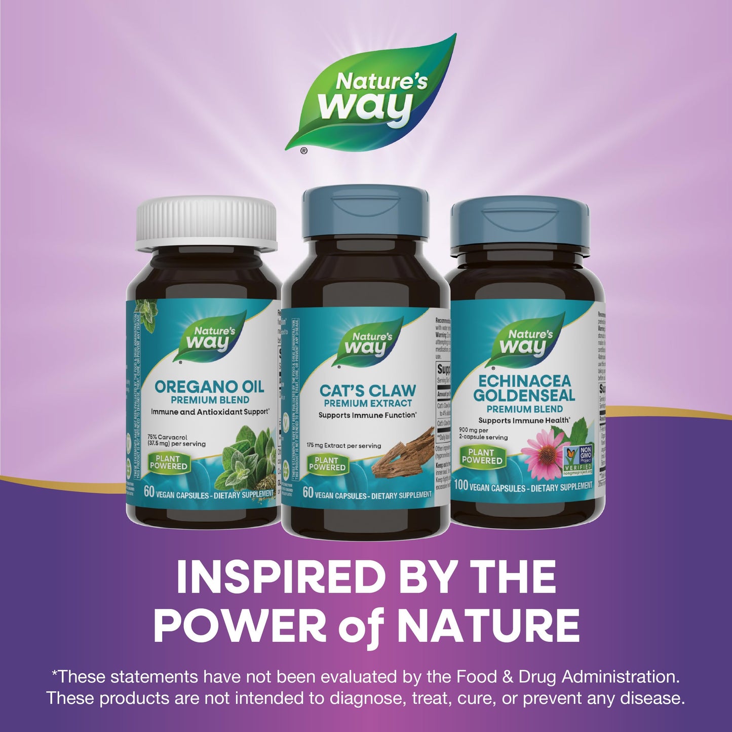 Nature's Way Standardized Cat's Claw Extract, 175 mg per serving, 60 Capsules