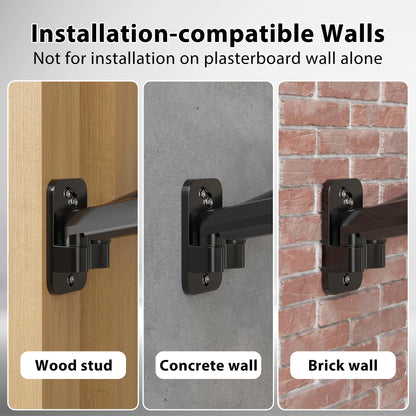 BONTEC Dual Monitor Wall Mount for 13-32 Inch Screens, Height Adjustable Gas Spring Arm with Tilt, Swivel & Rotate, Hold Up to 19.8 lbs, Fully Adjustable, Office & Home Use, VESA 75x75/100x100