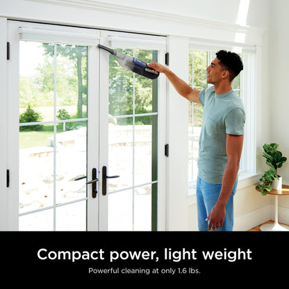 Shark Cyclone PET Handheld Vacuum with 8" Crevice Tool, HyperVelocity Suction, Navy Blue/Grey, CH701