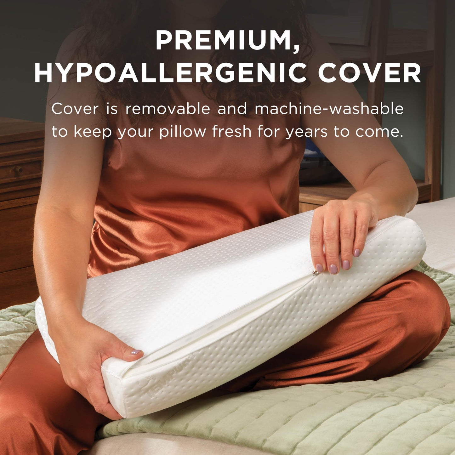 Tempur-Pedic TEMPUR Neck Pillow, Small Profile, White