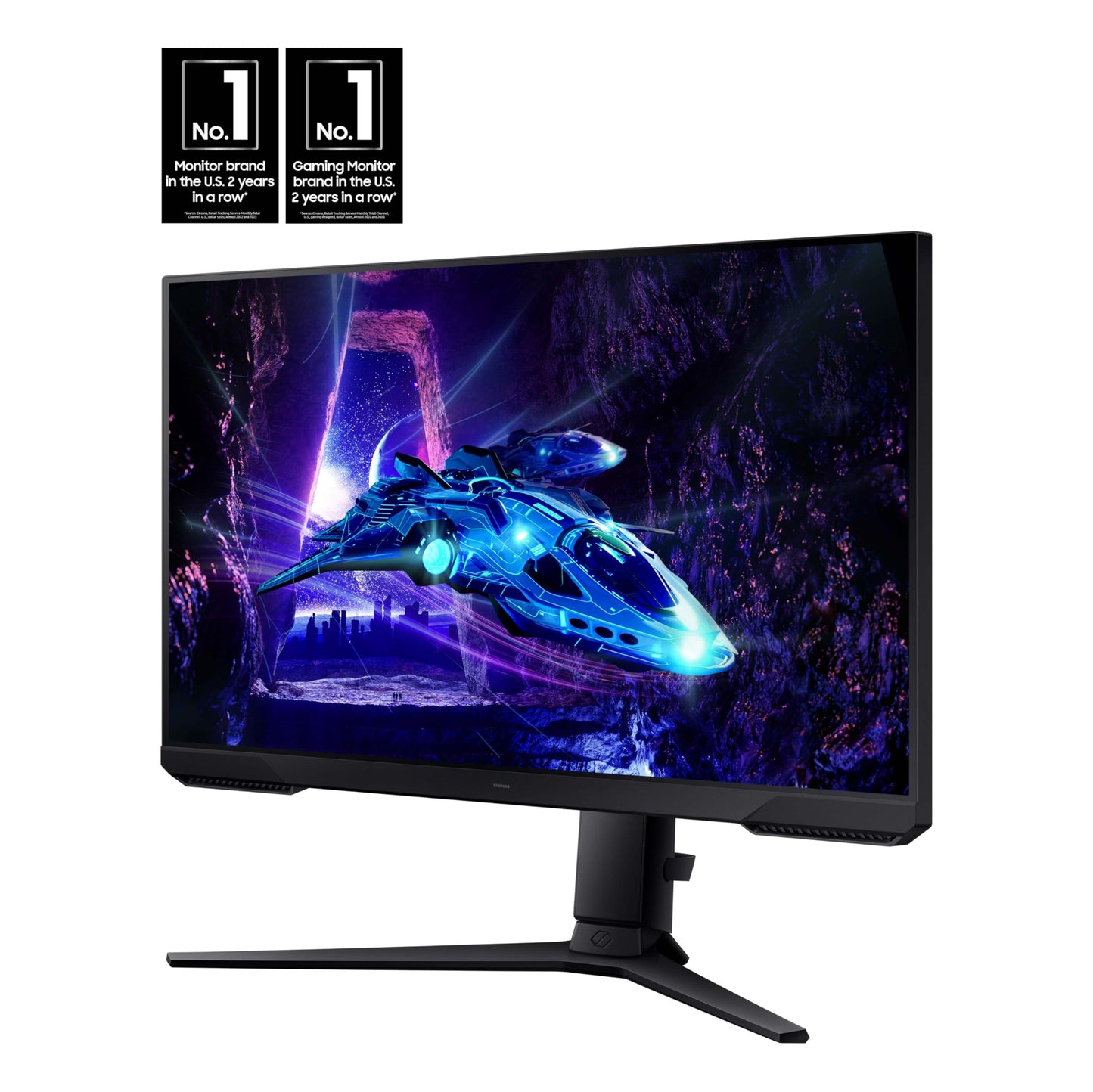 SAMSUNG 24-Inch Odyssey G3 (G30D) Series FHD Gaming Monitor, 1ms, 180Hz, AMD FreeSync, Adjustable Stand, Black Equalizer, Virtual Aim Point, Eye Saver Mode, Flicker-Free, LS24DG302ENXZA, 2024