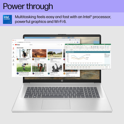 HP 17 Laptop, 17.3" HD+ Touchscreen, Core 7 150U Processor, 64 GB RAM, 2 TB SSD, Intel Graphics, Backlit Keyboard, Long Battery Lifew, Windows 11 Pro & Office Pro Lifetime License, w/Accessories