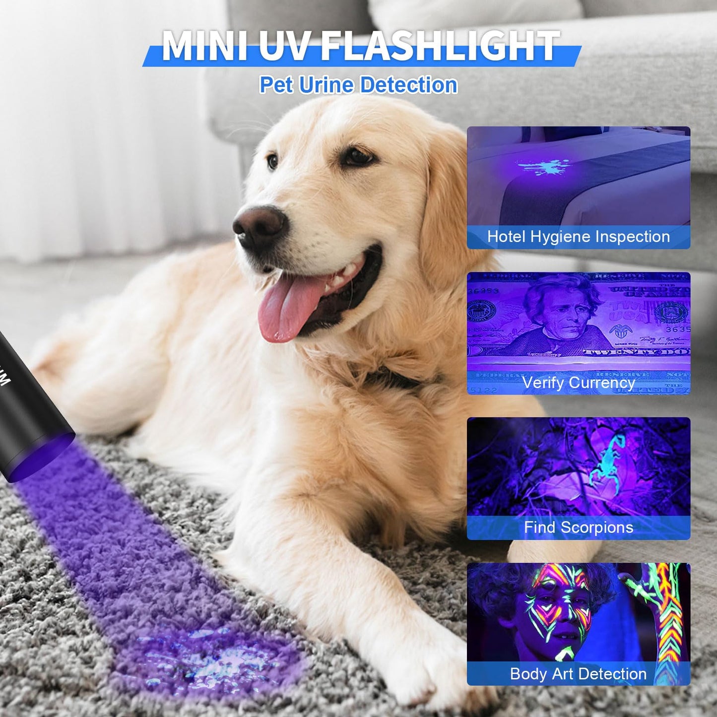 Goreit Flashlights LED High Lumens Rechargeable, 2000 Lumens XHM77.2 Super Bright Flash Light USB, Handheld Flashlight High Powered, Powerful Flashlight Waterproof for Emergency Camping Gift