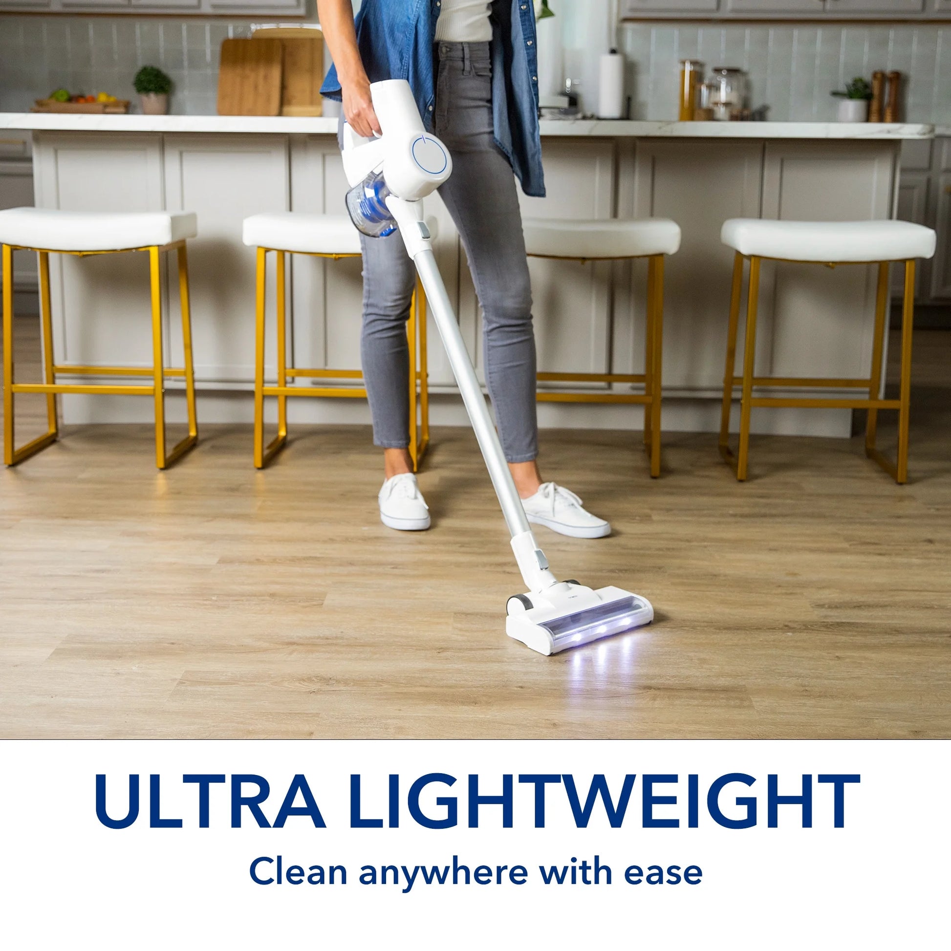 Tineco Lightweight Cordless Stick Vacuum with HEPA Filtration and LED Headlight - LiteVak