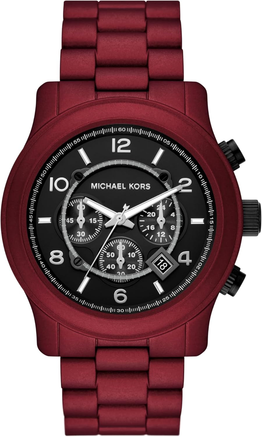 Michael Kors Runway Men's Watch, Stainless Steel Chronograph Watch for Men with Steel or Silicone Band