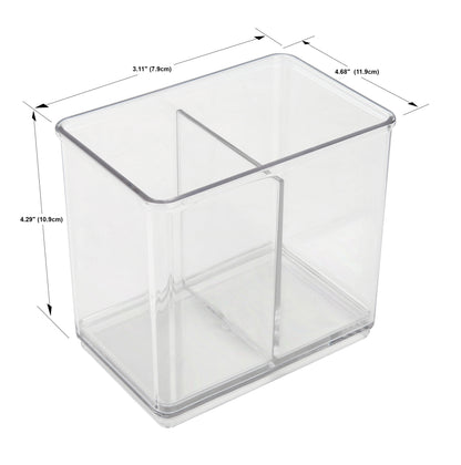 The Home Edit 4-Piece Office Desktop Edit Clear Plastic Storage System