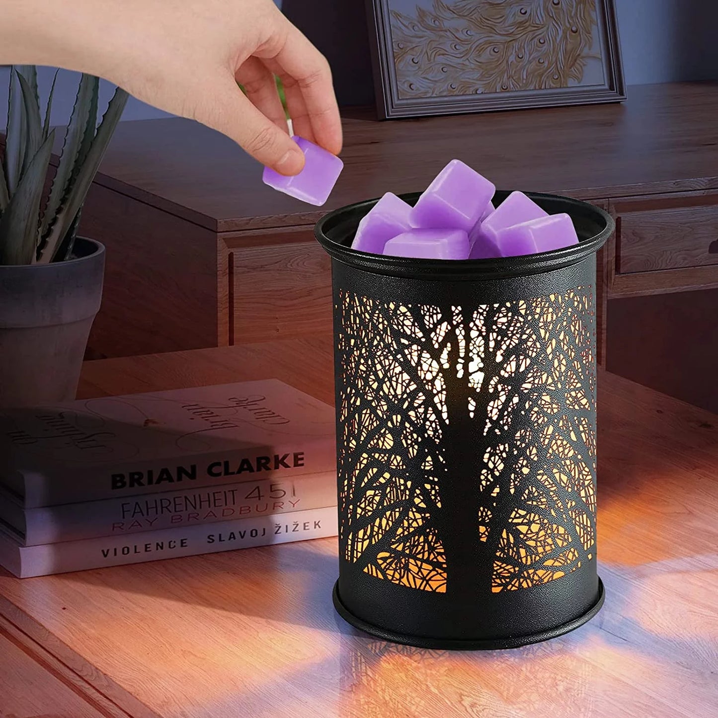 ORnix Metal Wax Warmer, Electric Wax Melt Warmer for Scented Wax Fragrance Candle Oil Burner Melting Night Light for Gift Home Office Bedroom