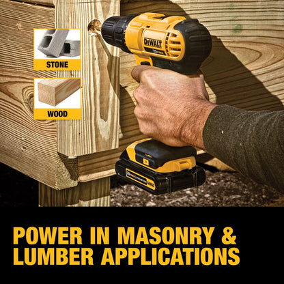 DEWALT 20V Max Cordless Drill/Driver Kit, 2 Batteries and Charger Included (DCD771C2)