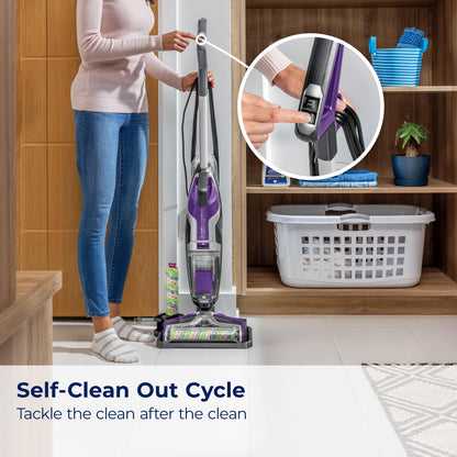 BISSELL Crosswave Pet Pro All in One Wet Dry Vacuum Cleaner and Mop for Hard Floors and Area Rugs, Purple, 2306A