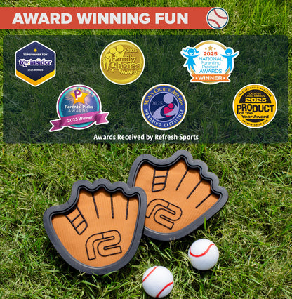 Toss and Catch Ball Set: Fun Ball and Catch Game - Baseball Gifts for Boys & Girls - Easter Gifts for Kids & Toddler Toys for 9 8 7 6 5 4 3 + Year Old Boys Birthday Gift & Easter Basket Stuffers Idea