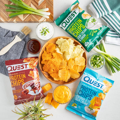 Quest Nutrition Protein Chips Variety Pack Bundle, High Protein, Low Carb, 24 Count