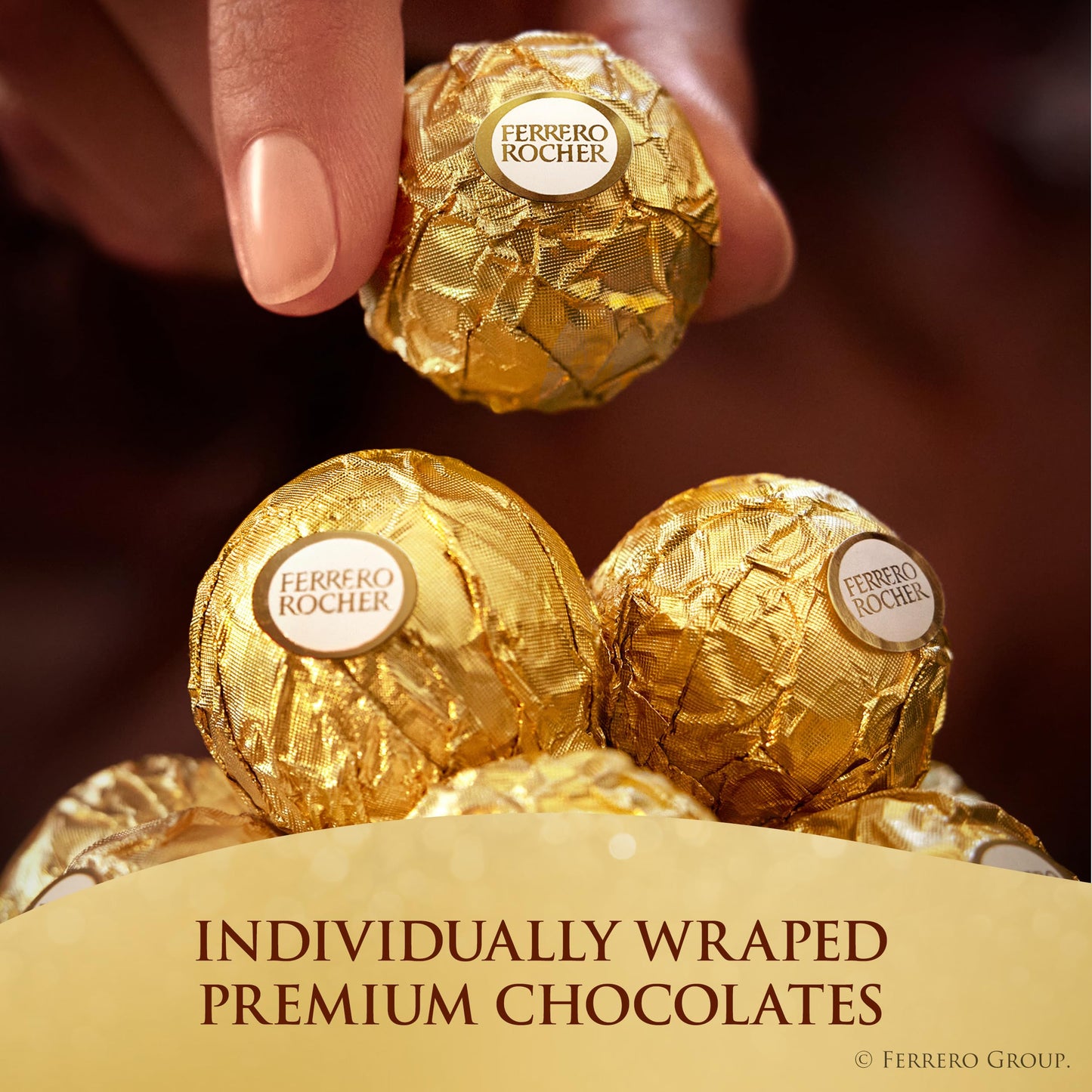 Ferrero Rocher Fine Hazelnut Chocolates, Valentine’s Day Heart Gift Box, 16 Piece Premium Chocolate for Gifting, 7 oz