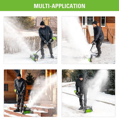 Greenworks 80V (75+ Compatible Tools) 12” Brushless Cordless Snow Shovel, 2.0Ah Battery and Charger Included