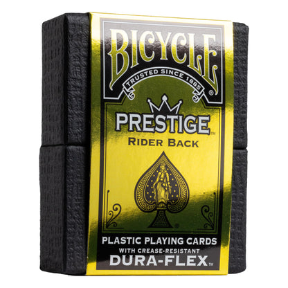 Bicycle Prestige Waterproof Plastic Playing Cards, Black Playing Cards, 100% Plastic, 1 Deck