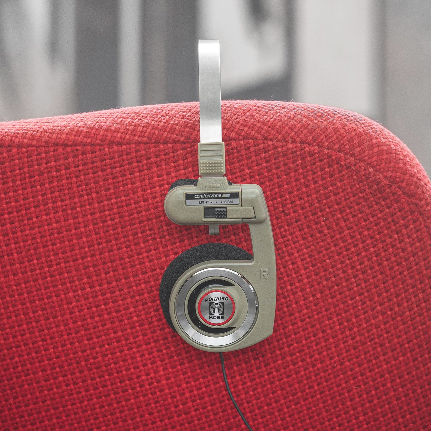 Koss Porta Pro Limited Edition On-Ear Headphones, in-Line Microphone, Volume Control and Touch Remote Control, Retro Style, Includes Hard Carry Case, Wired with 3.5mm Plug, Rhythm Beige