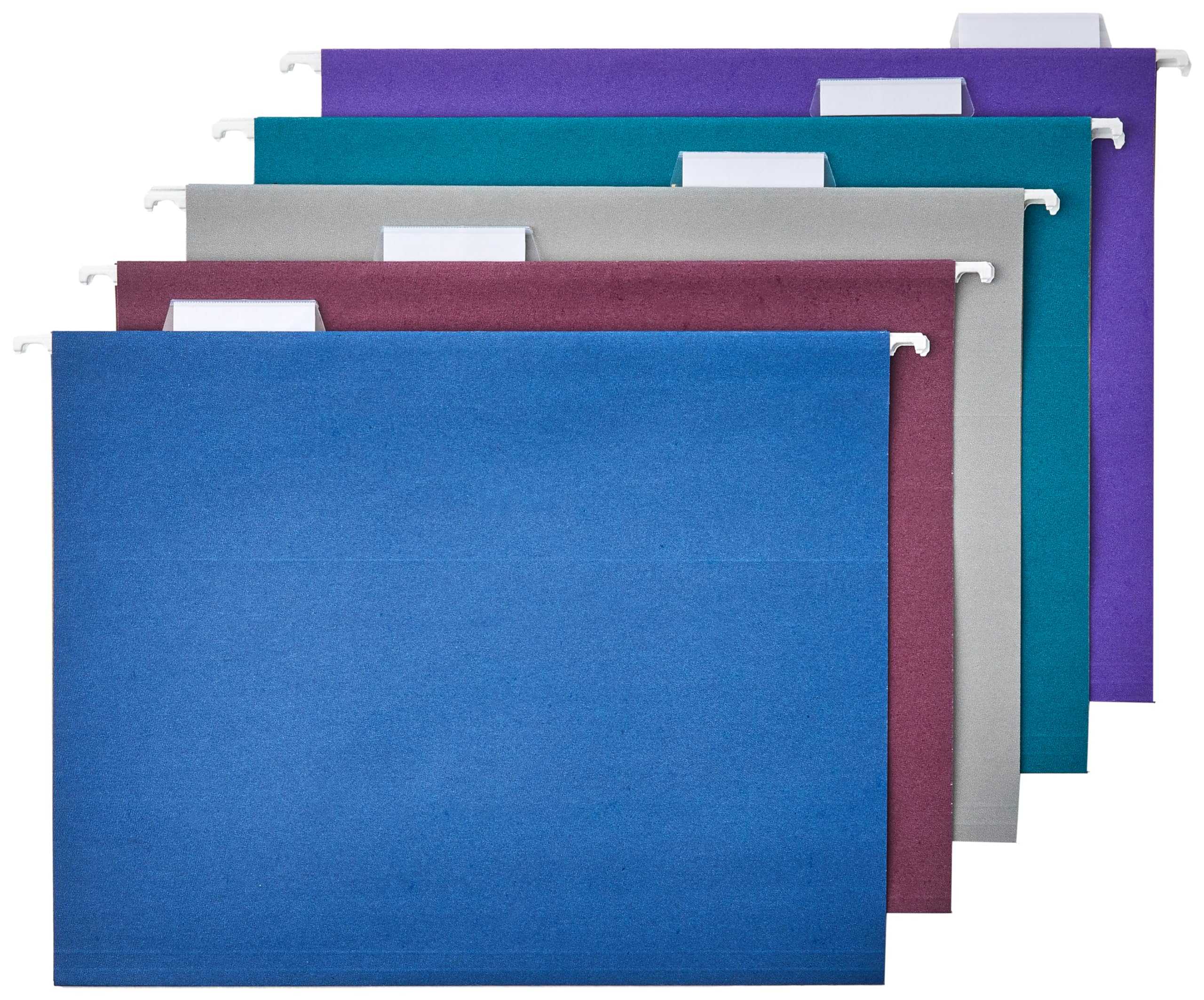 Amazon Basics Hanging Folders, Pack of 25, Letter Size, Assorted Jewel ...