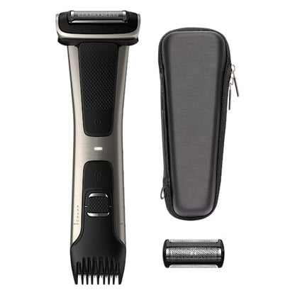 Philips Bodygroom 7000 Series, Showerproof Groin and Body Trimmer for Men, Precise Body Grooming, Adjustable Comb, Safe Even Below The Belt, 80 Min. Runtime, Model BG7040/42