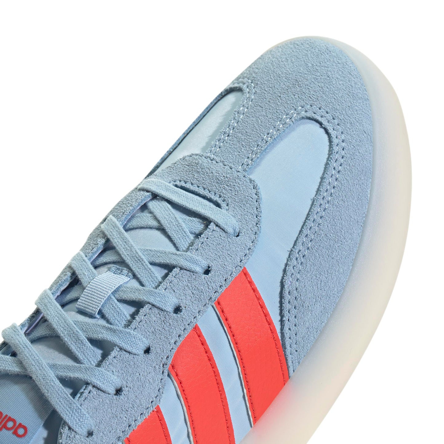 adidas Women's Barreda Decode Sneaker, Clear Sky/Bright Red/White, 9