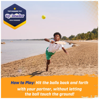 Swimways Hydro Paddle & Pickleball Set, Pickleball Paddles and Balls for Pool, Lake and Beach Games, Outdoor Toys for Kids and Adults Aged 5 & Up