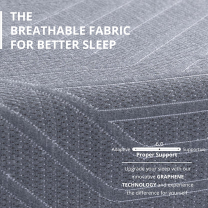 EGOHOME 12 Inch Queen Memory Foam Mattress for Back Pain, Cooling Copper Gel Bed in a Box, Foam Made in USA, CertiPUR-US Certified, Therapeutic Medium Firm, Double 60x80x12 Black