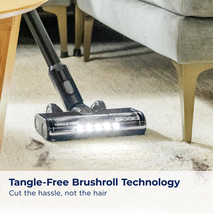 Bissell CleanView XR 200W Lightweight Cordless Vacuum w/Removable Battery, 35-min runtime, Tangle-Free Brush Roll, LED Lights, XL Tank, Dusting & Crevice Tool, Wall Mount, 3789U