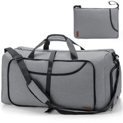 100L Duffle Bag for Travel, Large Foldable Waterproof Travel Duffel Bags Weekender Overnight Bag for Men and Women with Shoe Compartment