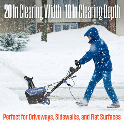 Westinghouse WSnow20 Corded Snow Blower 20 Inch, Steel Auger, Dual LED Lights, 1800 Watt Motor, Electric Snow Blower with 25ft Throwing Distance, Plows 680lbs/min, Adjustable Chute
