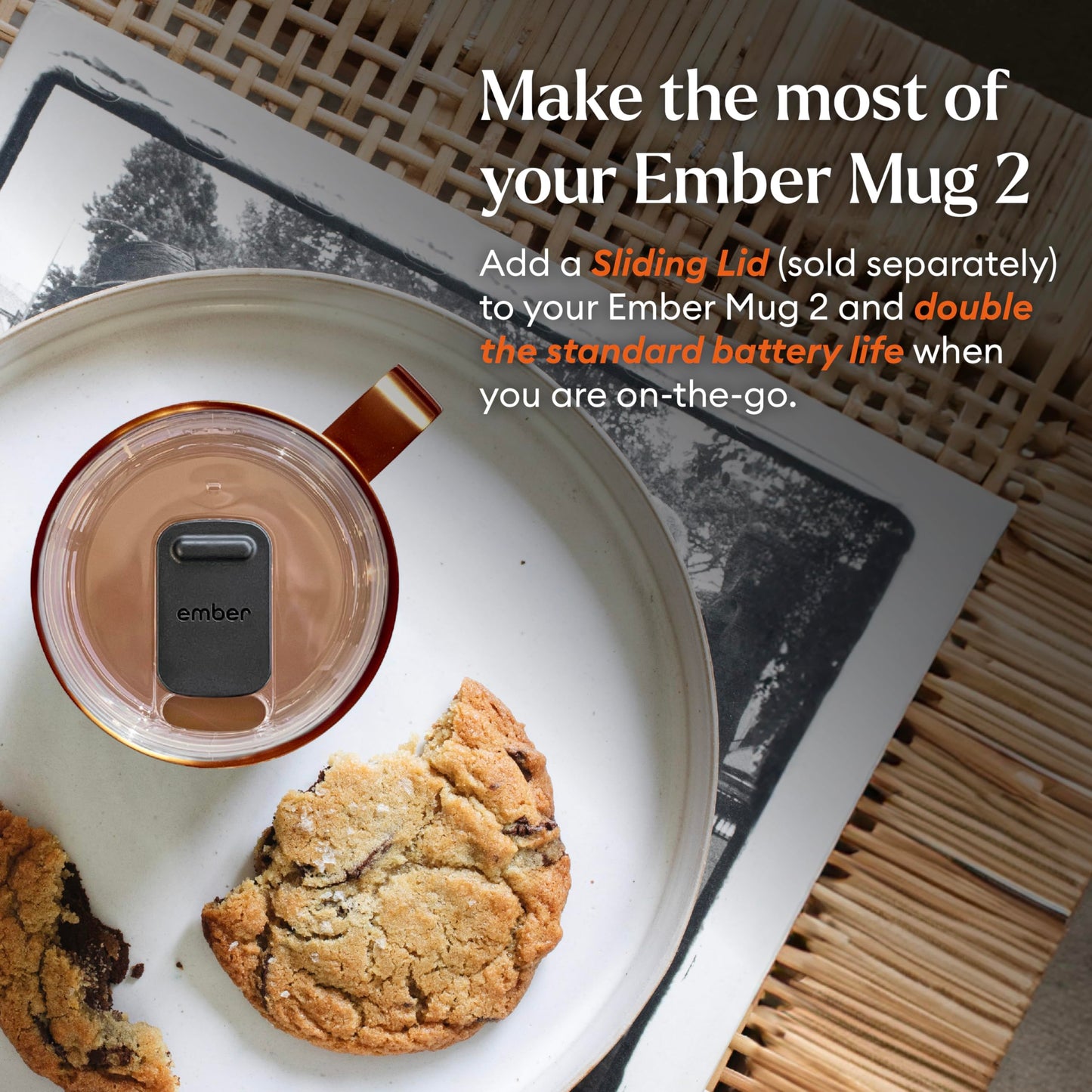 Ember Temperature Control Smart Mug 2, 10 Oz, App-Controlled Heated Coffee Mug with 80 Min Battery Life and Improved Design, Copper