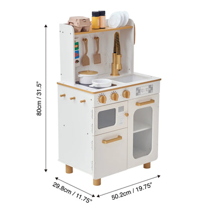 Teamson Kids Little Chef Memphis Play Kitchen, White/Gold