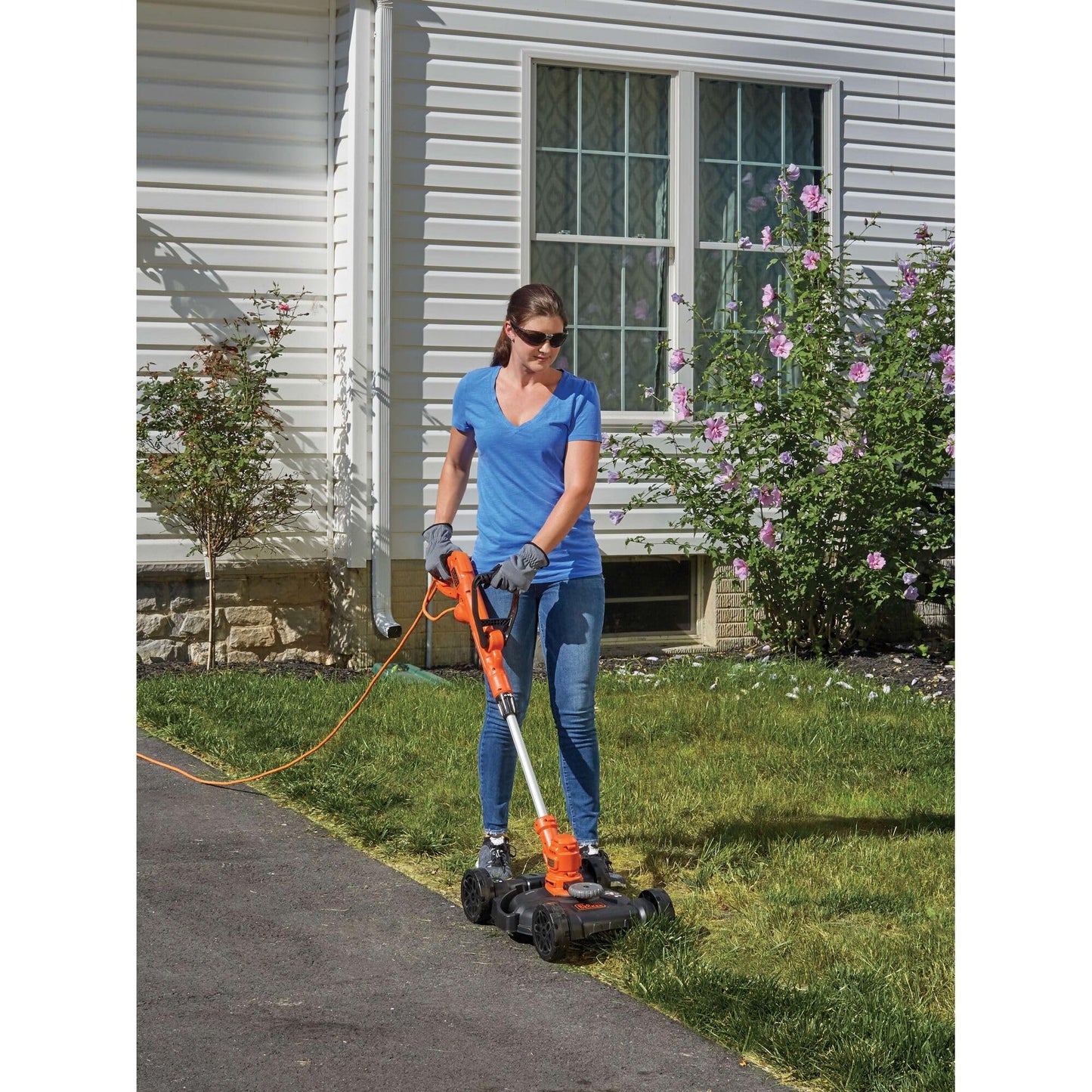 BLACK+DECKER 3-in-1 Corded Lawn Mower, String Trimmer & Edger, 12-Inch (BESTA512CM)