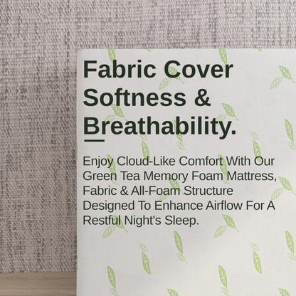 NapQueen Full Size Mattress, 12 Inch Anula Green Tea Infused Memory Foam Mattress, Full Size Mattress Bed in a Box, CertiPUR-US Certified Mattress