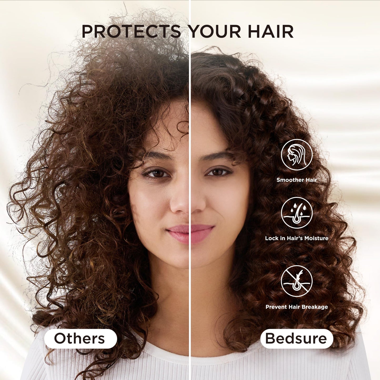 Bedsure Satin Body Pillow Pillowcase - Similar to Silk Body Pillow Cover Case with Envelope Closure,Cooling and Silky Long Pillowcase for Hair and Skin,Grey,20x54 Inches