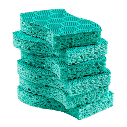 Scotch-Brite Scrub Dots Heavy Duty Sponge, Powerful Scrubbing, Rinses Clean, Green, 6 Count