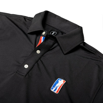 U Suck at Golf Men’s Golf Polo - Dry Fit Golf Polo Shirts for Men - High Performance Golf Club Apparel Company (Amatuer Tour Black, Medium)