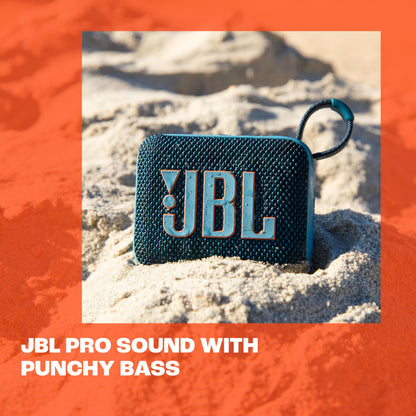 JBL Go 4 - Ultra-Portable, Waterproof and Dustproof Bluetooth Speaker, Big JBL Pro Sound with Punchy bass, 7-Hour Built-in Battery, Made in Part with Recycled Materials (Purple)