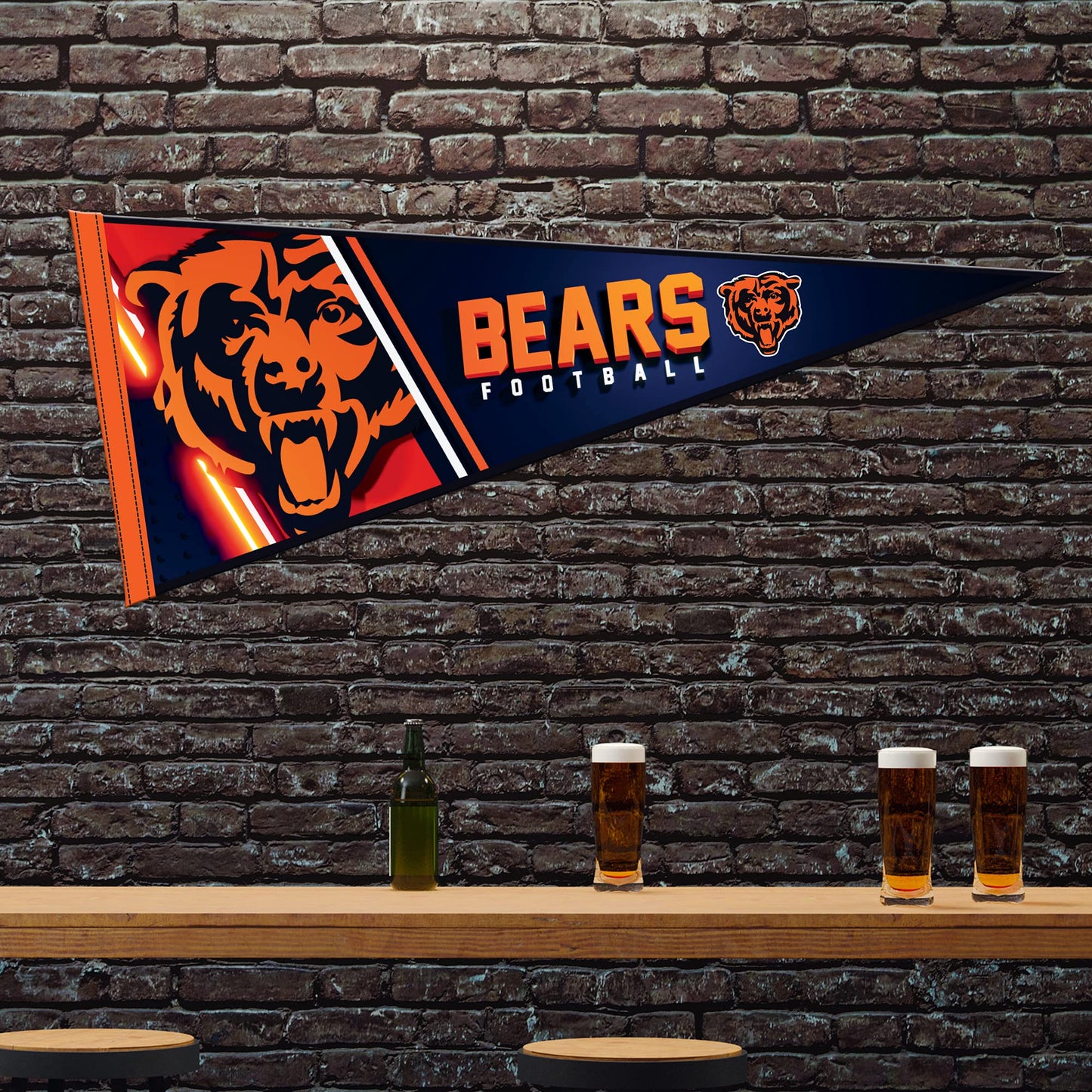 Rico Industries NFL Football Dallas Cowboys Primary 12" x 30" Felt Wall Décor Pennant - Great for Home/Bed Room/Man Cave Décor