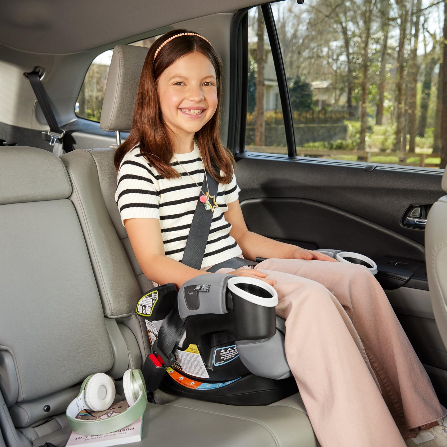 Graco 4Ever DLX 4-in-1 Car Seat, Charlie | Infant to Toddler Car Seat, with 10 Years of Use | Rear-Facing, Forward-Facing and Booster Modes | Safe, Comfortable and Convenient