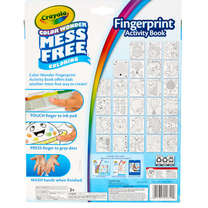 Crayola Color Wonder Mess Free Fingerprint Ink Painting Activity Set, Toddler Finger Painting Alternative, Stocking Stuffers for Kids, Holiday Gifts