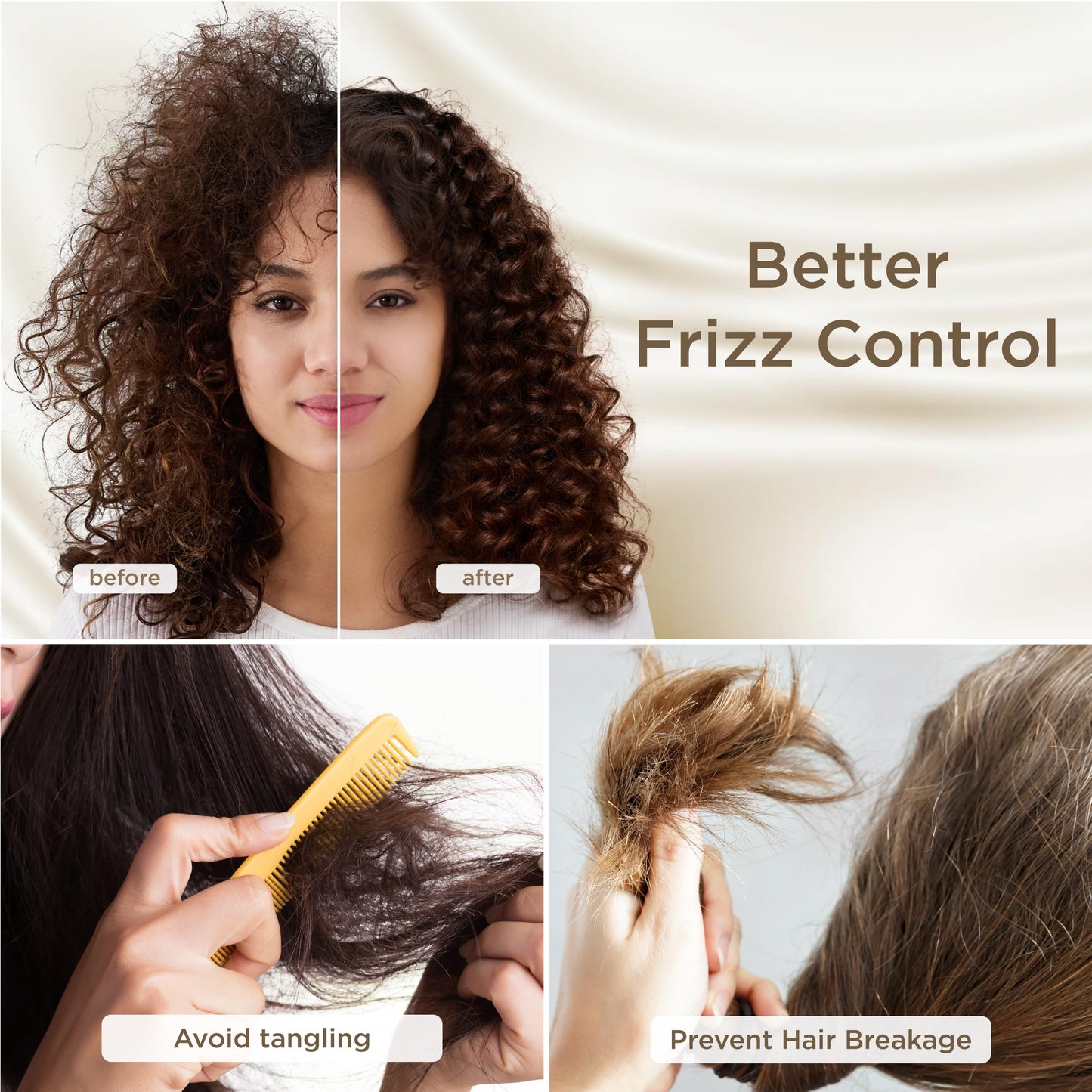 Bedsure King Size Satin Pillowcase Set of 2 - Pure White Silky Pillow Cases for Hair and Skin with Envelope Closure, Similar to Silk Pillow Cases, Gifts for Women Men, 20x36 Inches, 2pcs