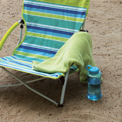 Coleman Utopia Breeze Lightweight Beach Chair with Cup Holder, Comfortable Portable Outdoor Chair with Carry Bag, Supports up to 250lbs, Great for Beach & Yard