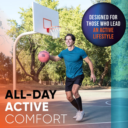 Calf Compression Sleeves for Men and Women - (1 Pair) Footless Compression Socks Support for Varicose Veins, Nursing, Pregnancy, Running - PhysFlex Leg Sleeve Brace for Shin Splints, Pain Relief and Reduces Swelling (Black, Medium)