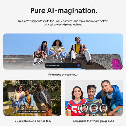 Google Pixel 9 - Unlocked Android Smartphone with Gemini, 24-Hour Battery, Advanced Camera, and 6.3" Actua Display - Peony - 128 GB