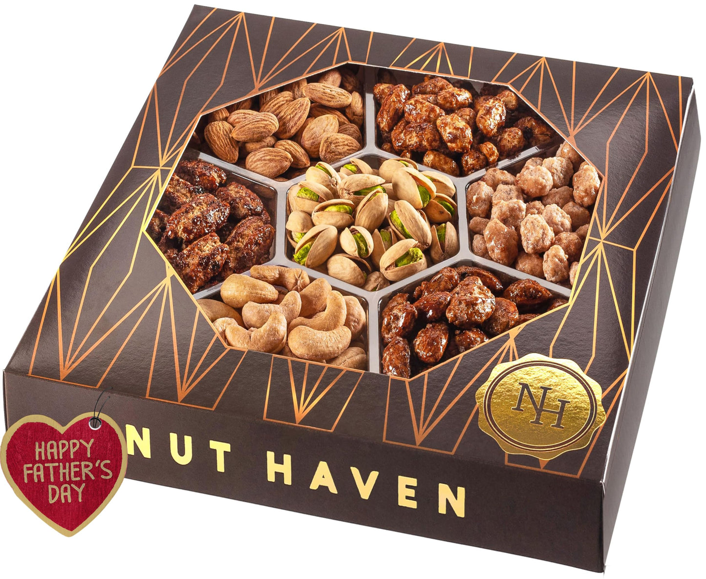 Holiday Christmas Nuts Gift Basket - Extra Large Assortment of Sweet & Roasted Salted Gourmet Nuts - Assorted Food Gift Box for Christmas, Holiday, Family, Sympathy, Men & Women.