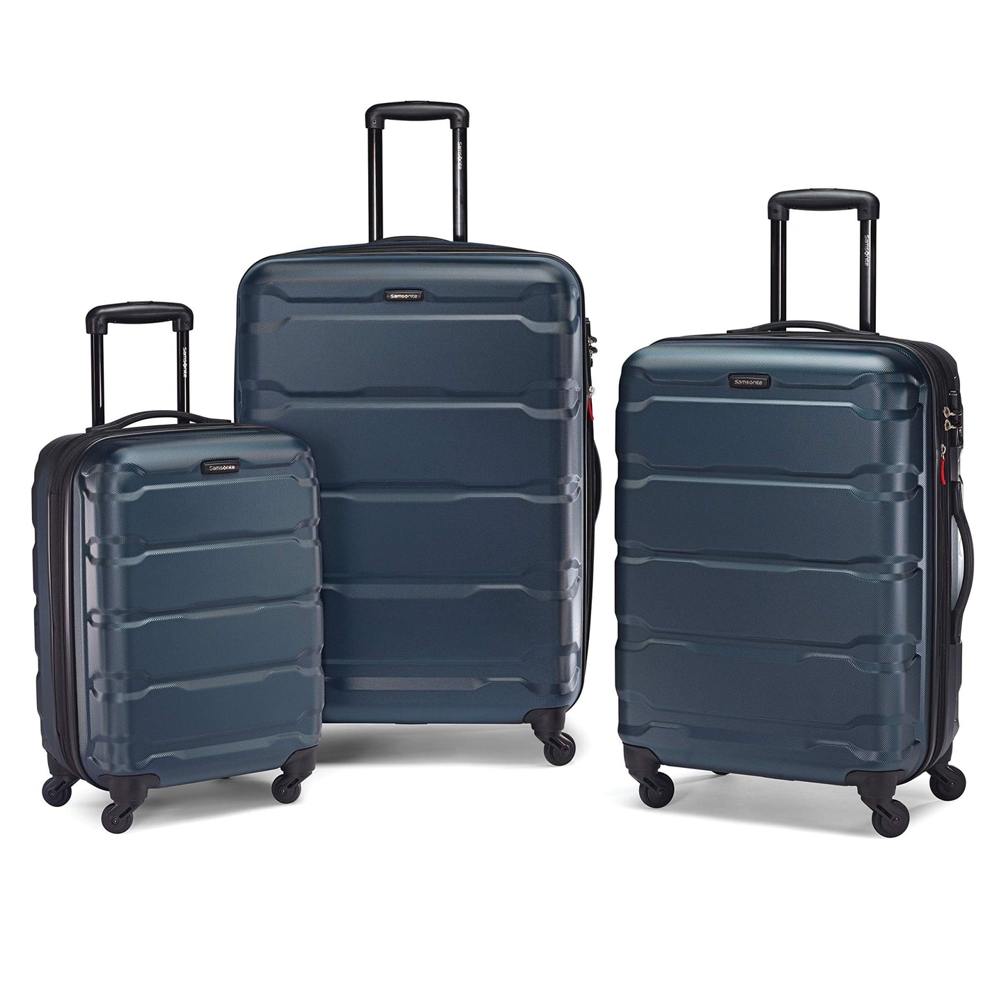 Samsonite Omni PC Hardside Expandable Luggage with Spinner Wheels, Teal, Carry-On 20-Inch