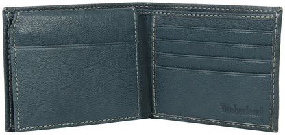 Timberland Men's Leather Wallet With Attached Flip Pocket, Navy (Blix), One Size