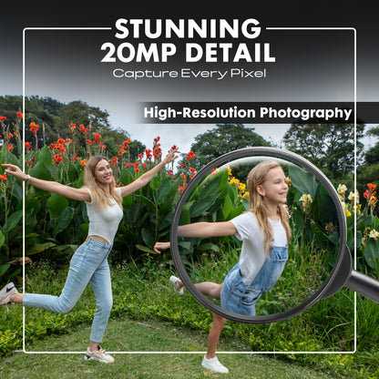 Minolta MN40Z 20MP Digital Camera – 40x Optical Zoom, 1080p FHD Video, 3.0" LCD, Wi-Fi, Face/Smile/Blink Detection – Silver
