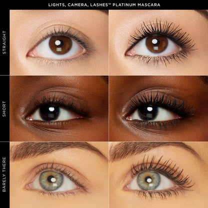 tarte lights, camera, lashes platinum voluminizing mascara - black - full size