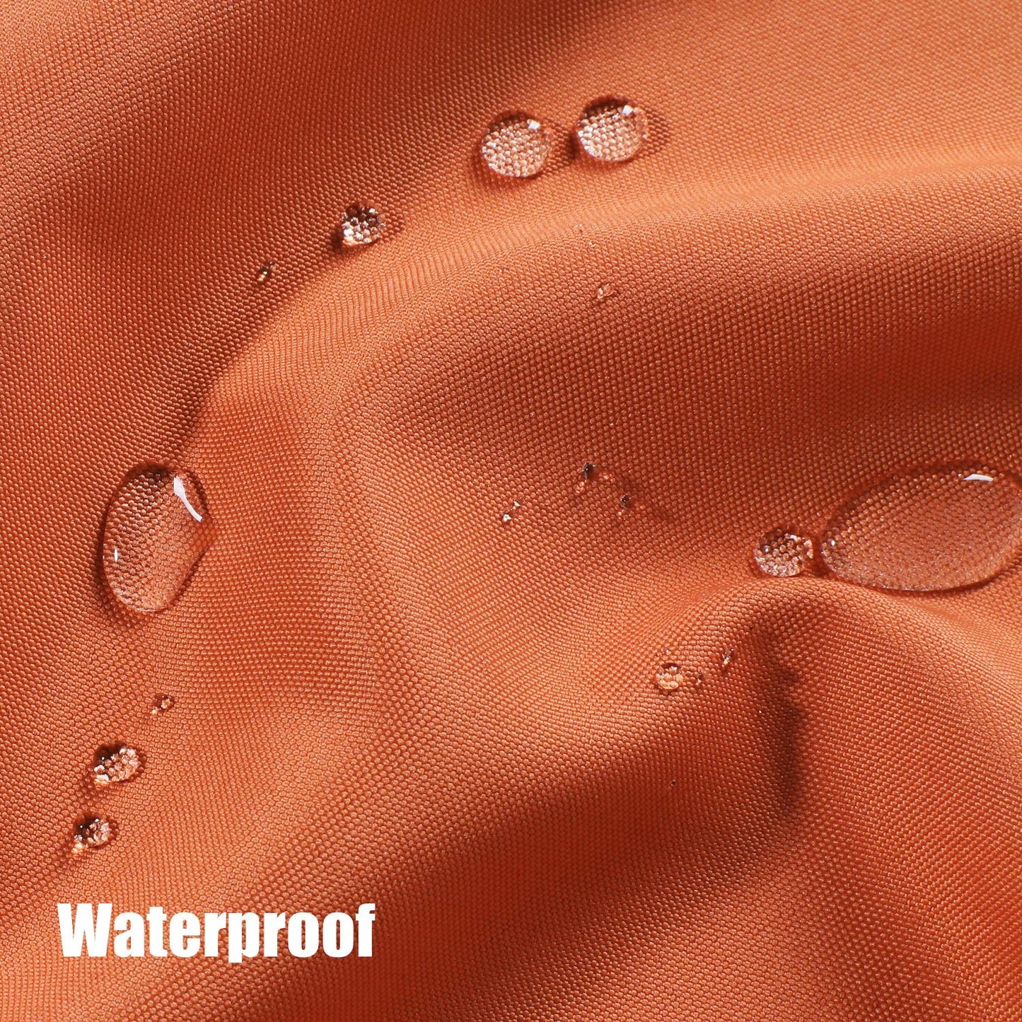 BONZER Outdoor Curtains for Patio Waterproof Thick Privacy Wide Grommet Sunlight Blocking Outside Curtains for Porch Pergola Gazebo Deck, 1 Panel, 110W x 108L inch, Mecca Orange